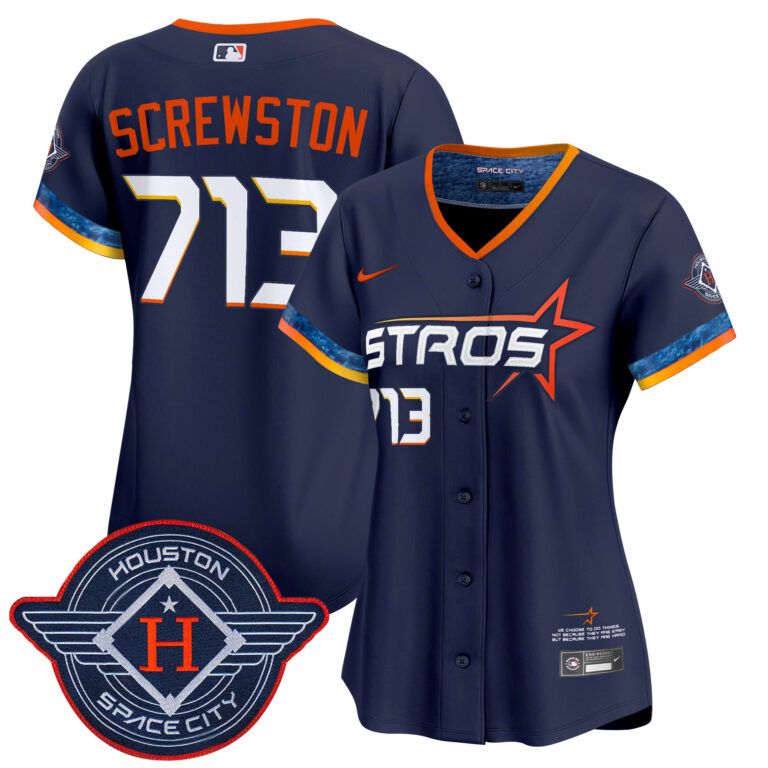 Women Houston Astros 713 Screwston blue 2025 City Connect Vapor Premier Limited Jersey